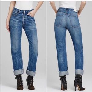 Citizen Of Humanity Vintage Parker Relaxed Cuffed Cropped Size 30 Button Fly